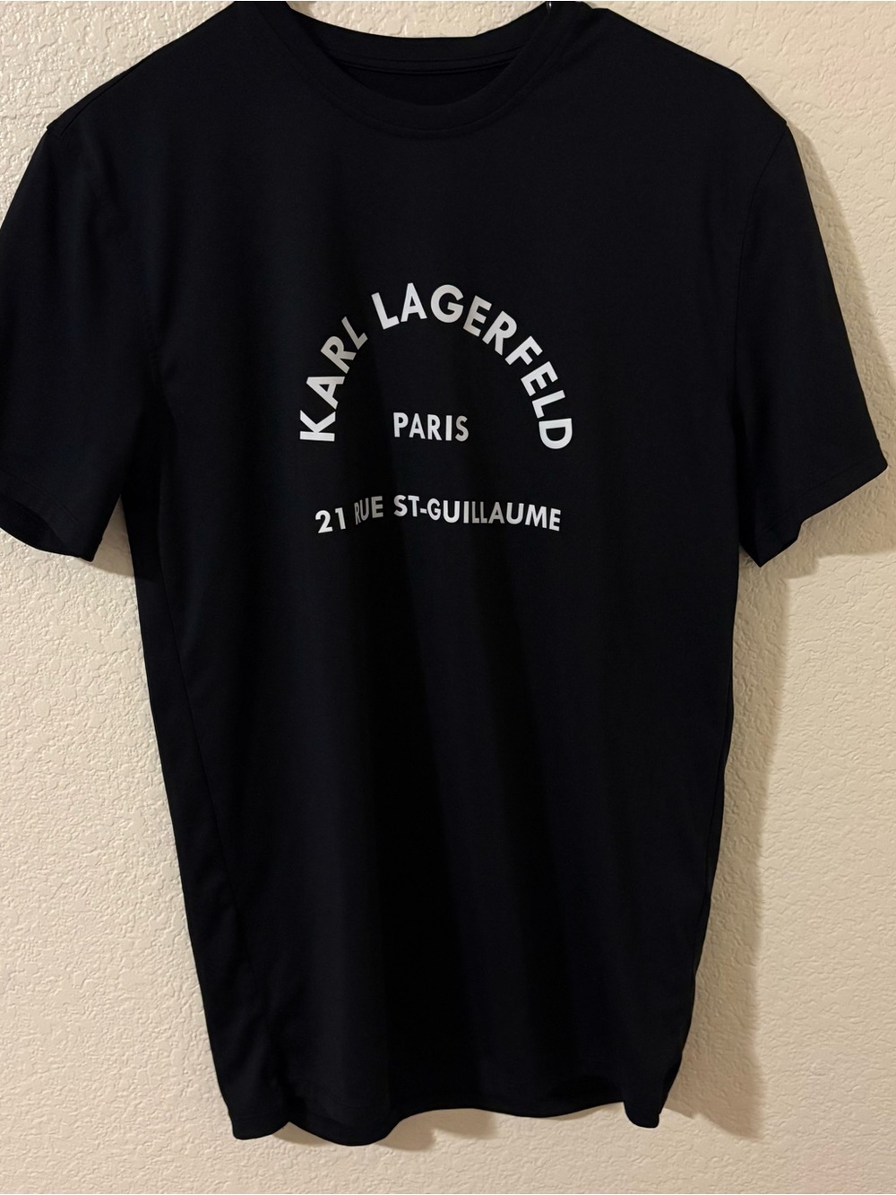 Karl Lagerfeld Paris Black Logo T-Shirt Size S